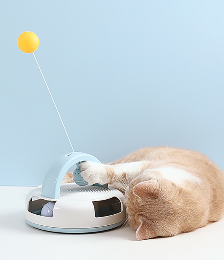 Turntable Cat Stick Toy Supply