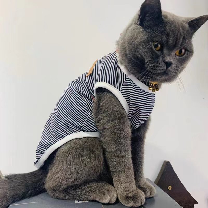 Pet Striped Sleeveless Vest For Sale