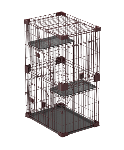 Small 2-tier Door Wire Dog Crate