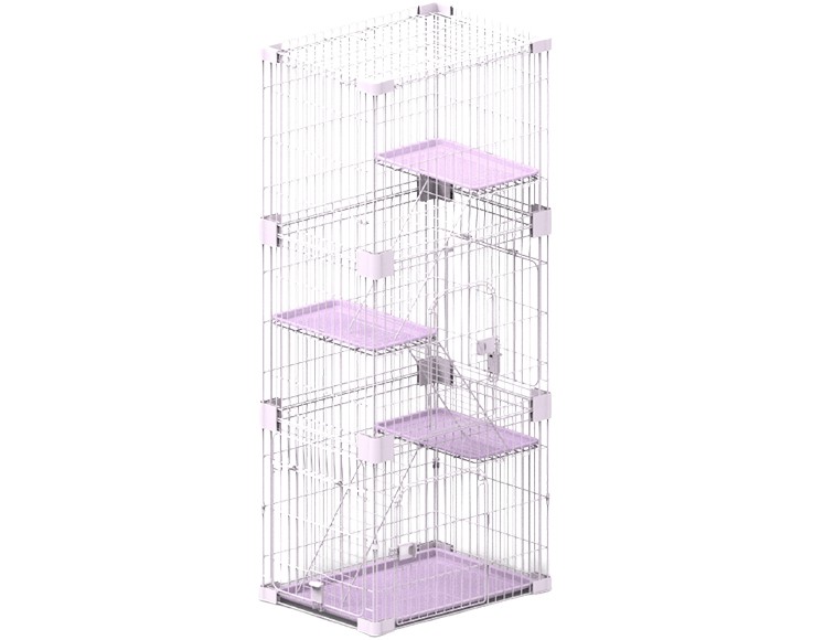 the 3-tier Door Wire Dog Crate is very easy to assemble