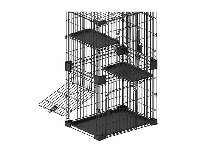 2-tier Door Wire Dog Crate is very easy to assemble