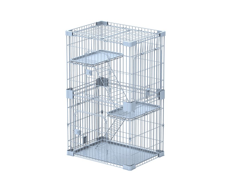 the 2-tier Door Wire Dog Crate with Revomable top lid