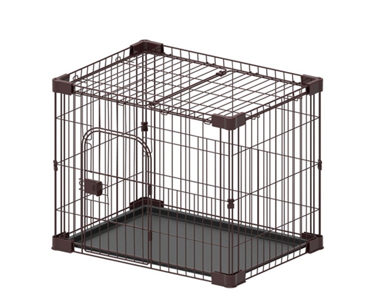 small wire dog cage is very easy to clean