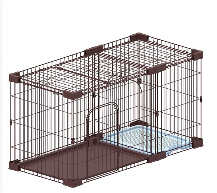 collapsible metal dog crate is very easy to clean