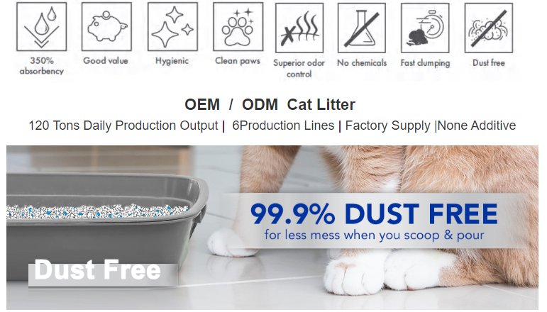 Dust-Free Bentonite Cat Litter