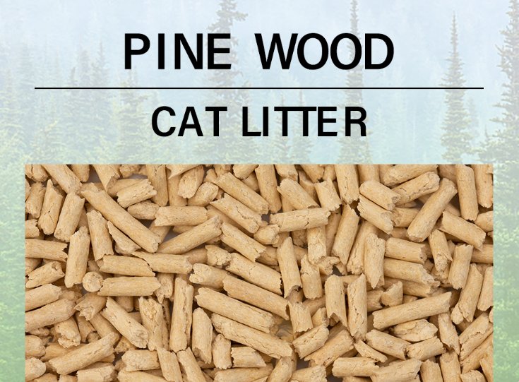 Natural Antibacterial Pine Wood Cat Litter